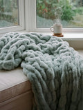 Oversized Plush Blanket - Sea Glass