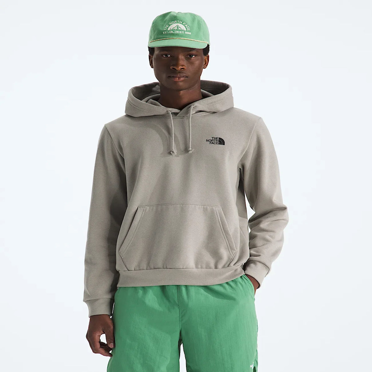 Men's Regular Fit Graphic Hoodie - Stone