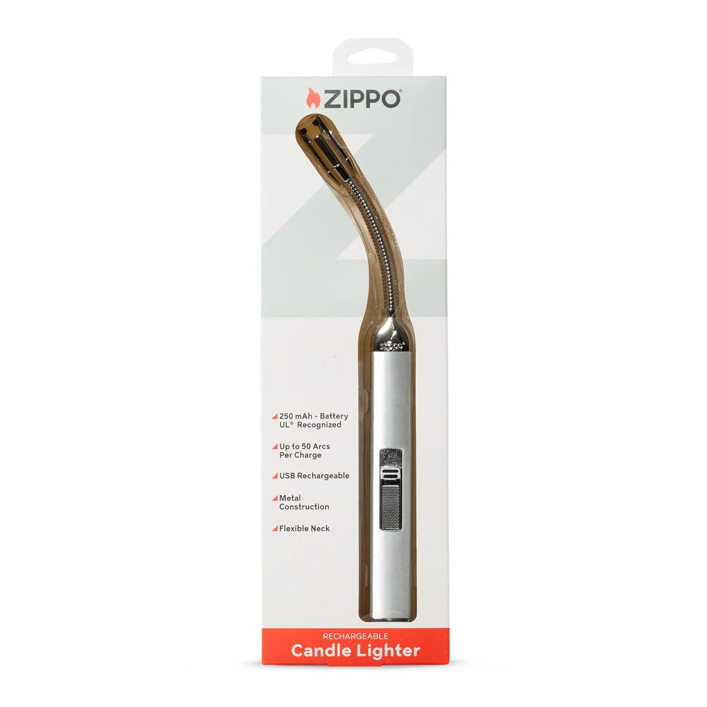 Rechargeable Silver Candle Lighter