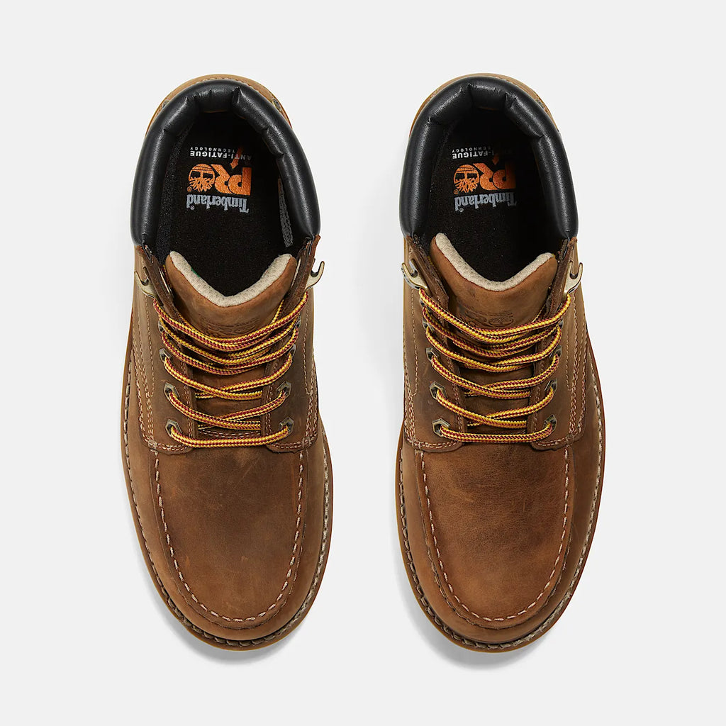 Men's 6-Inch Waterproof Moc Toe Work Boot