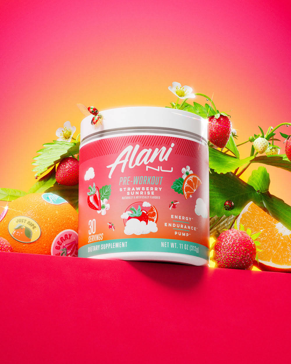 Pre-Workout Powder - Strawberry Orange