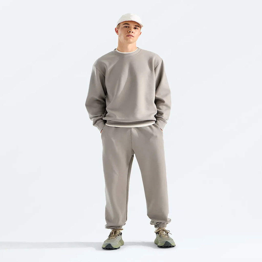 Men's Activewear Crewneck - Taupe Green