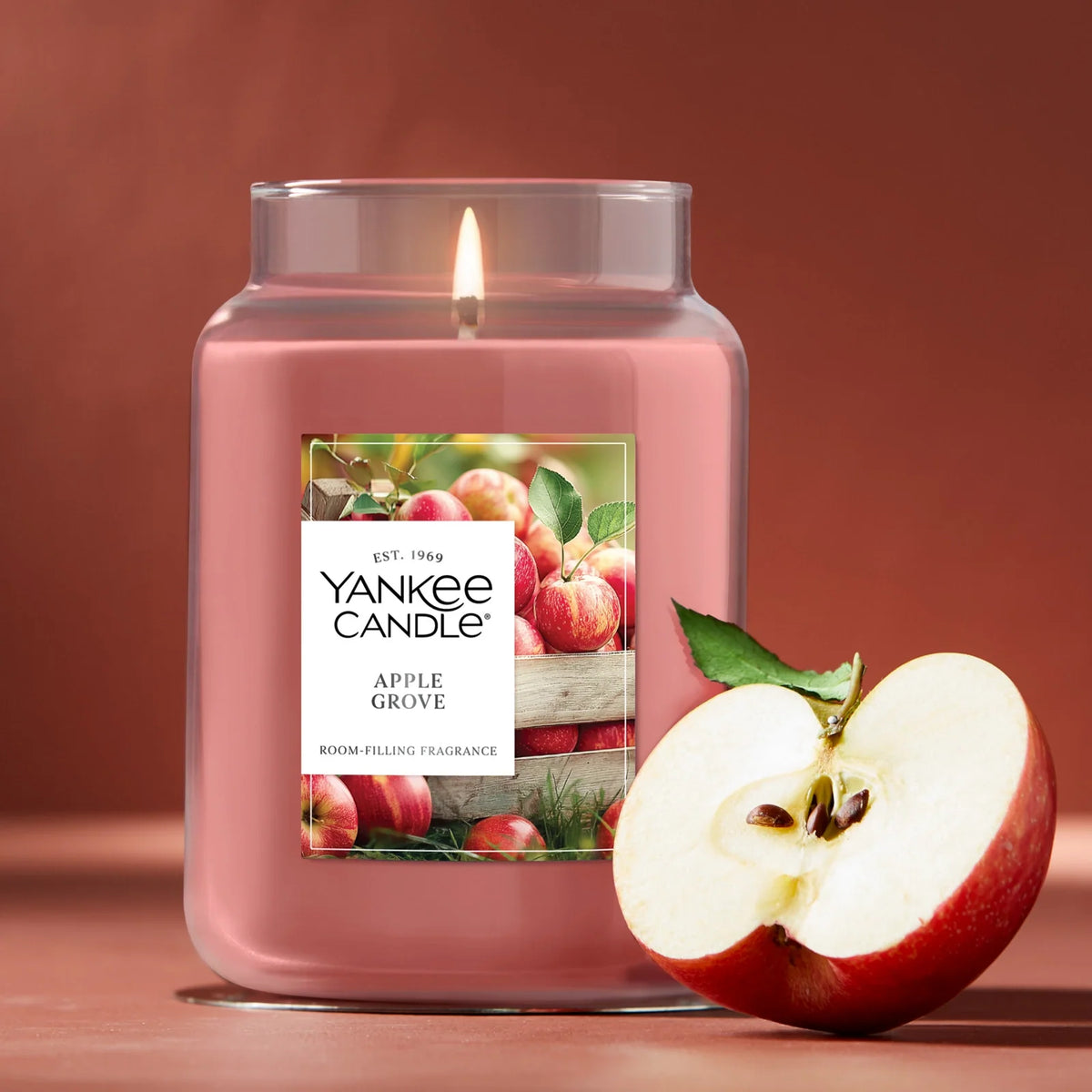 Large Jar Scented Candle - Apple