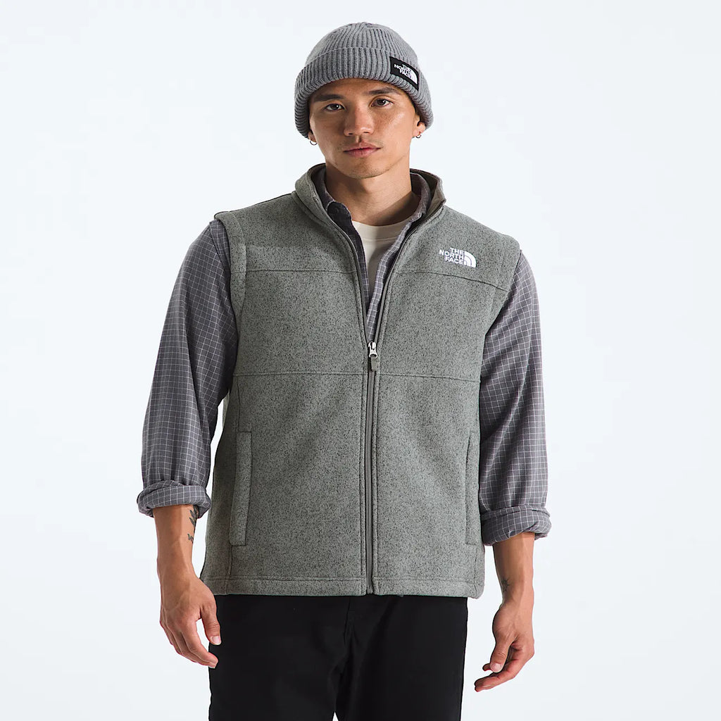 Men's Full-Zip Fleece Vest - Gray