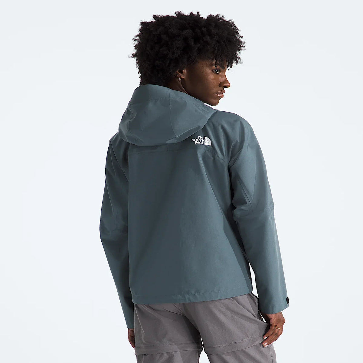Women's Waterproof Hooded Jacket - Gray