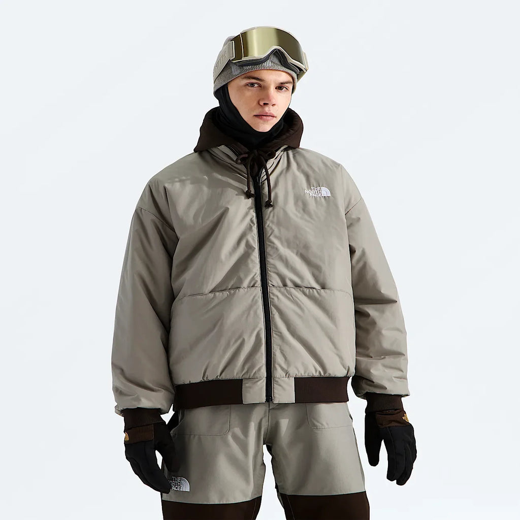 Reversible Bomber Jacket - Brown