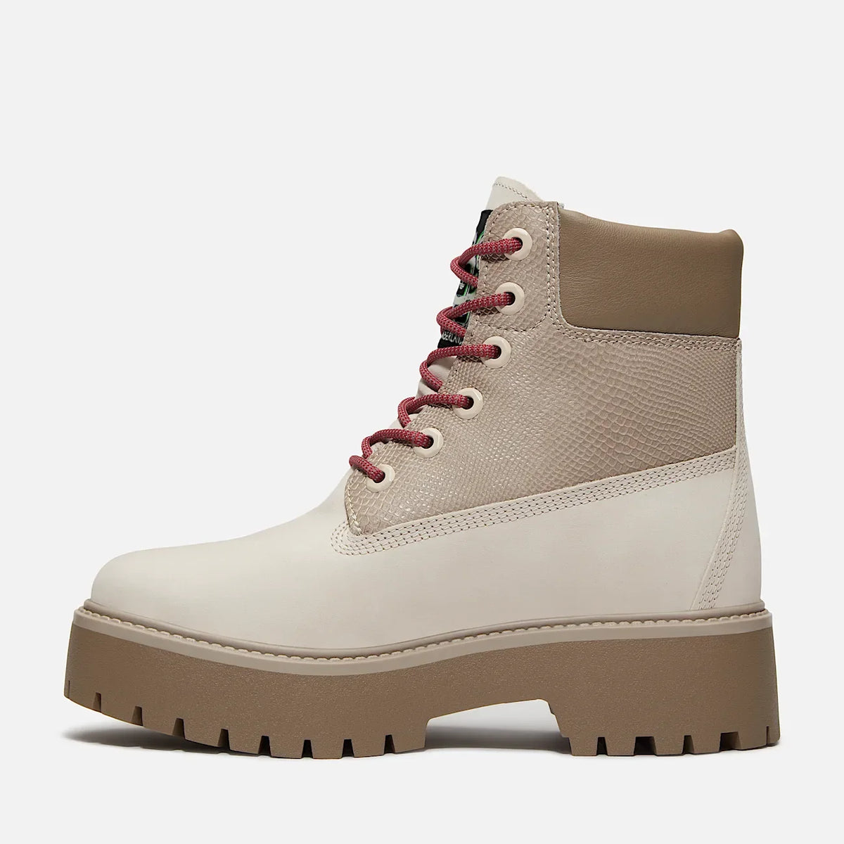 Women's Snake Print Waterproof Platform Boot