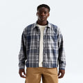 Men's Long-Sleeve Plaid Button-Down - Navy