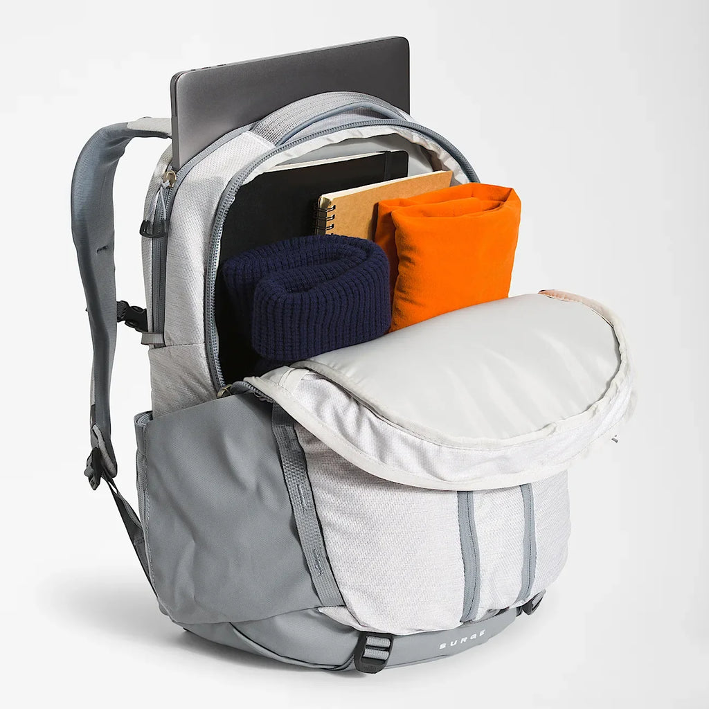Women's Laptop Backpack - White Grey