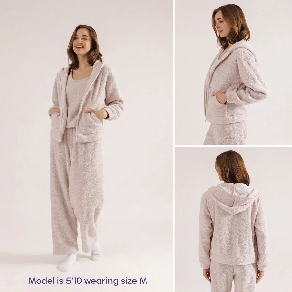 Zip-Up Hoodie - Lavender