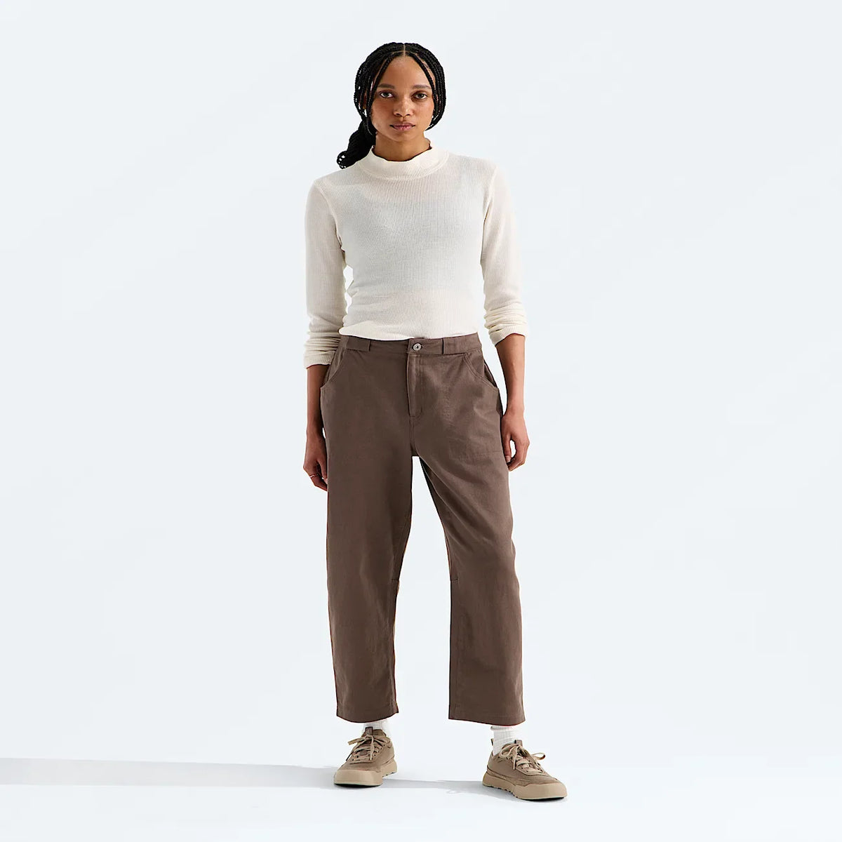 Women's Utility Barrel Pants - Brown