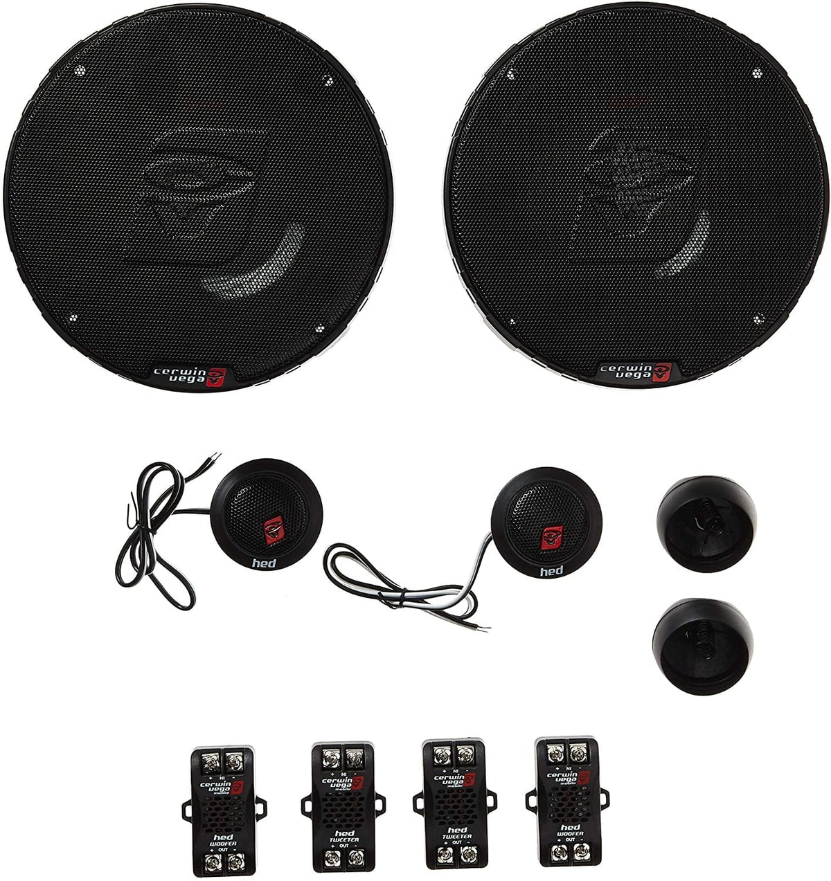 Cerwin Vega HED Series 6.5 in Component And 2-Way Coaxial Car Speaker Systems - H765C + H7652