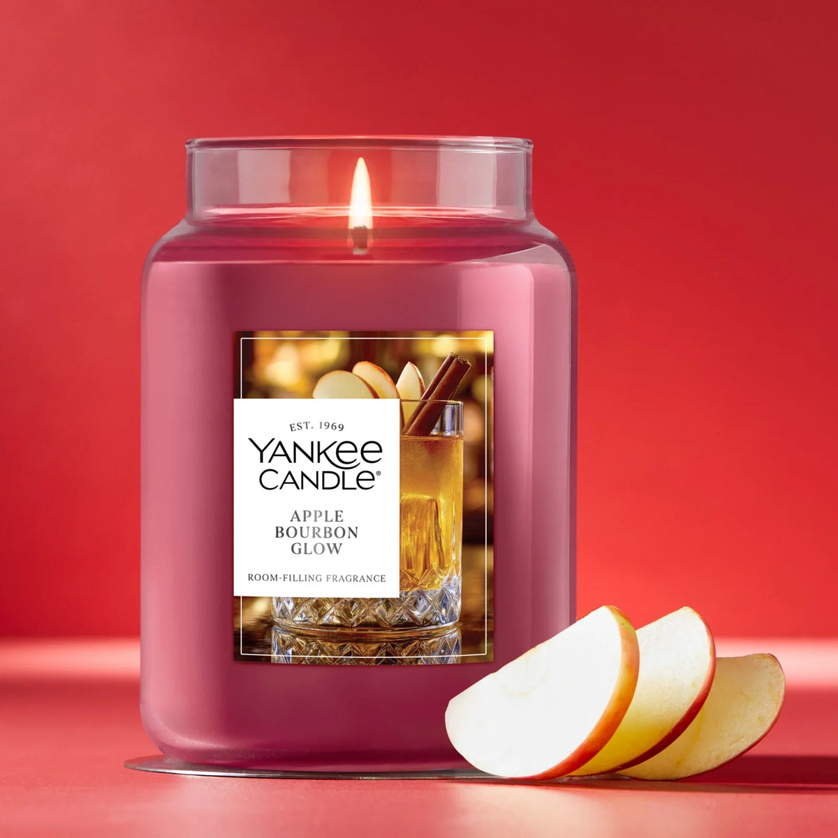 Large Jar Scented Candle - Apple Bourbon