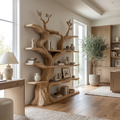 Elarwood Sculpted Solid Wood Tree Bookshelf