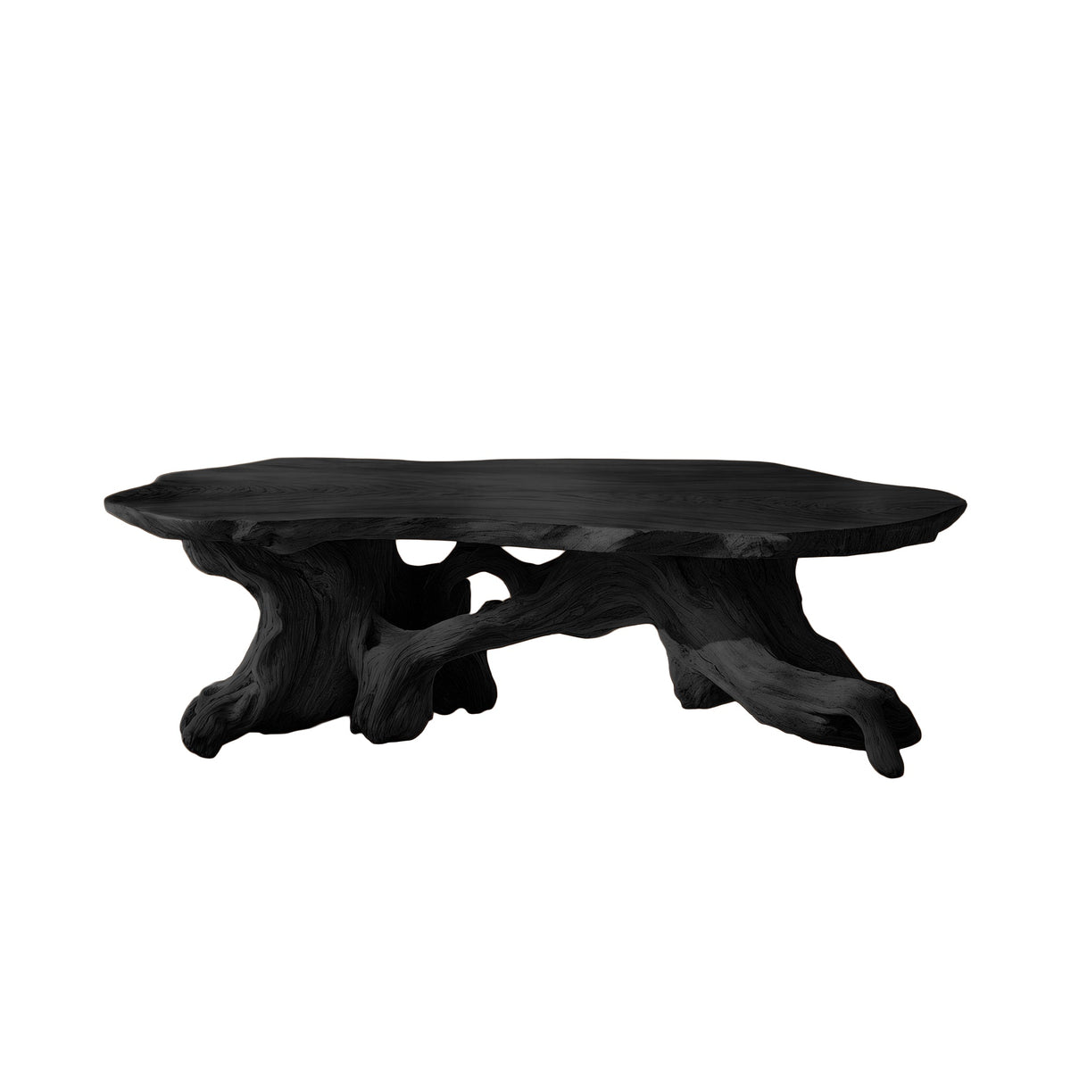 Zylara Live Edge Solid Wood Coffee Table