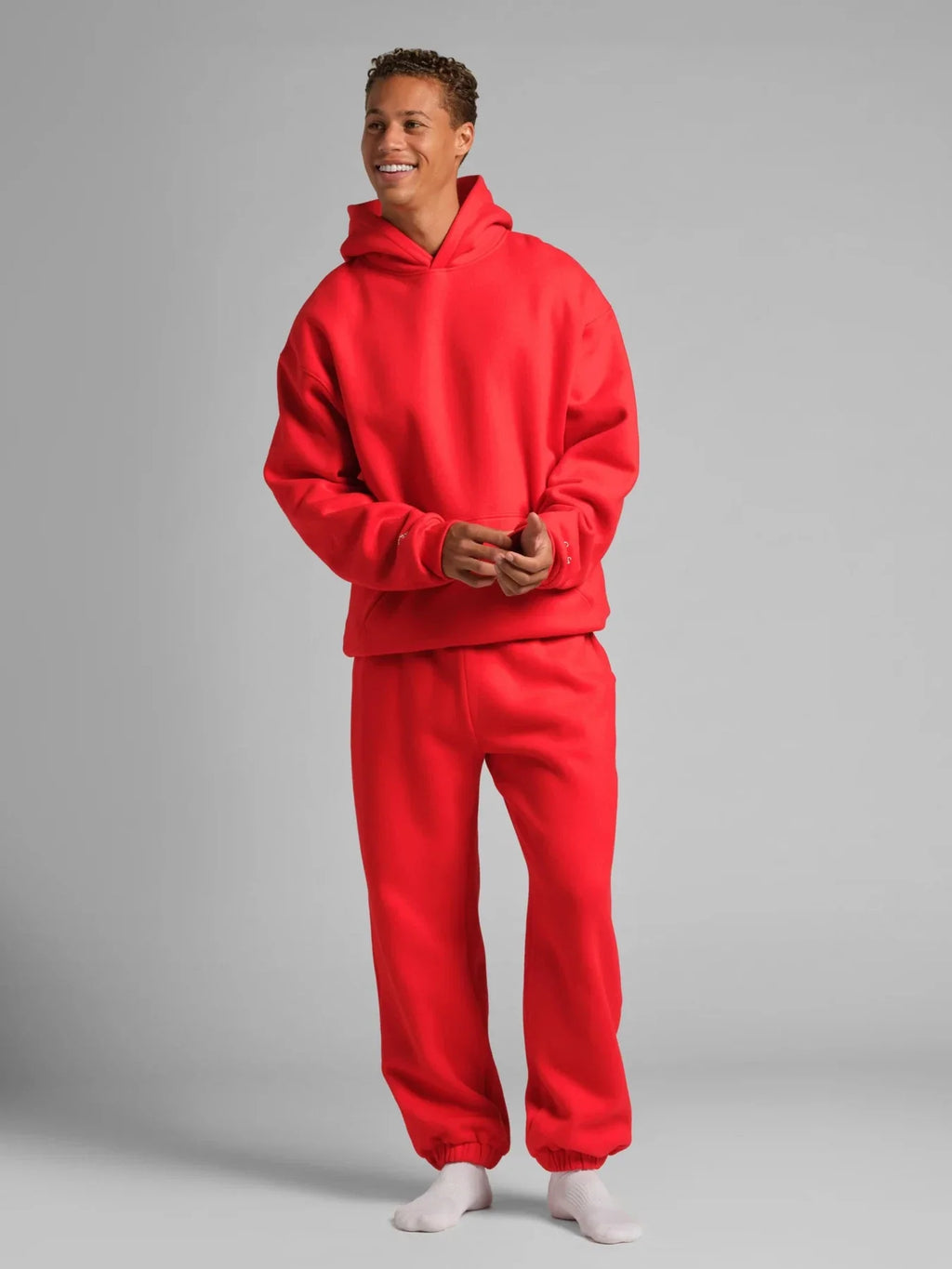 Graphic Jogger Sweatpants - Crimson
