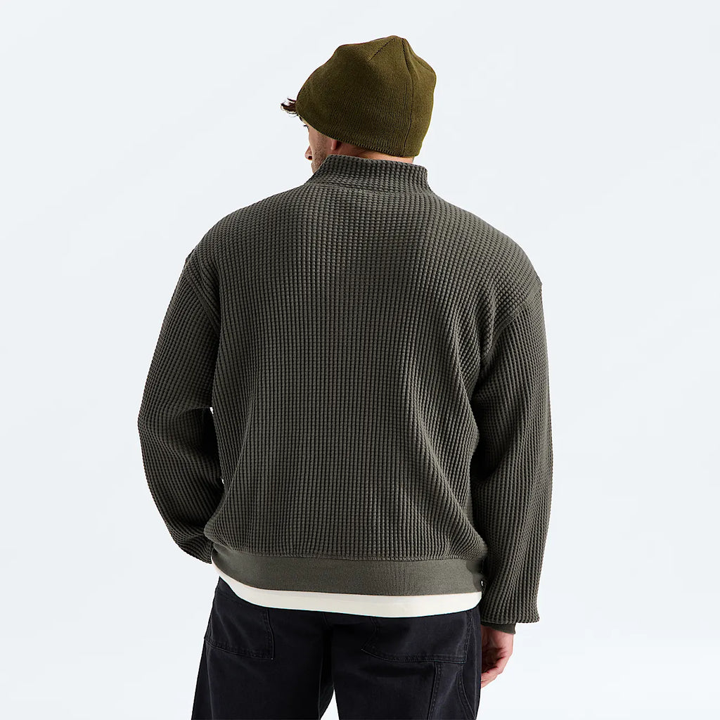 Men's Quarter-Zip Pullover - Taupe Green