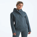 Women's 3-Layer Hooded Rain Jacket - Gray