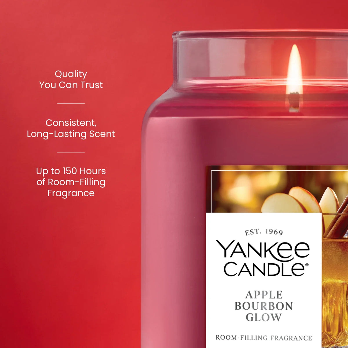 Large Jar Scented Candle - Apple Bourbon