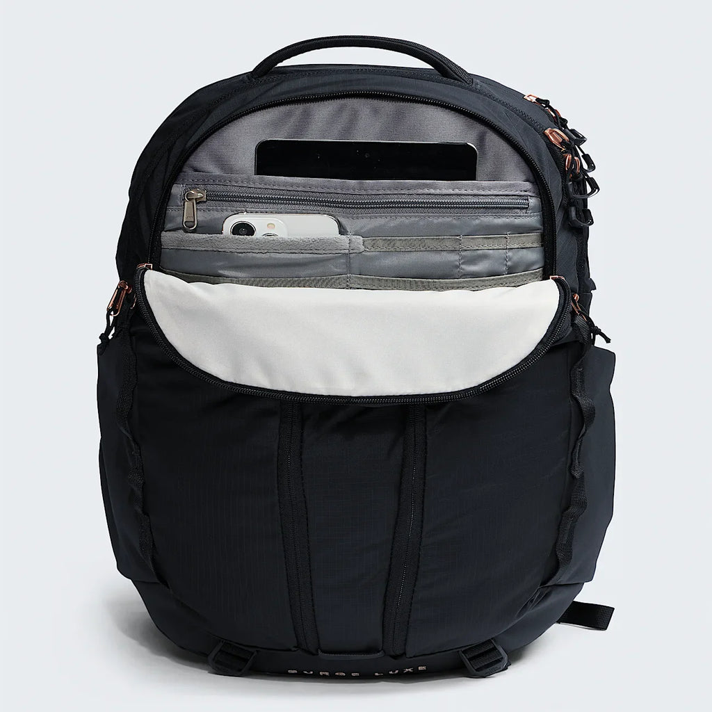 Women's Commuter Backpack - Black/Coral