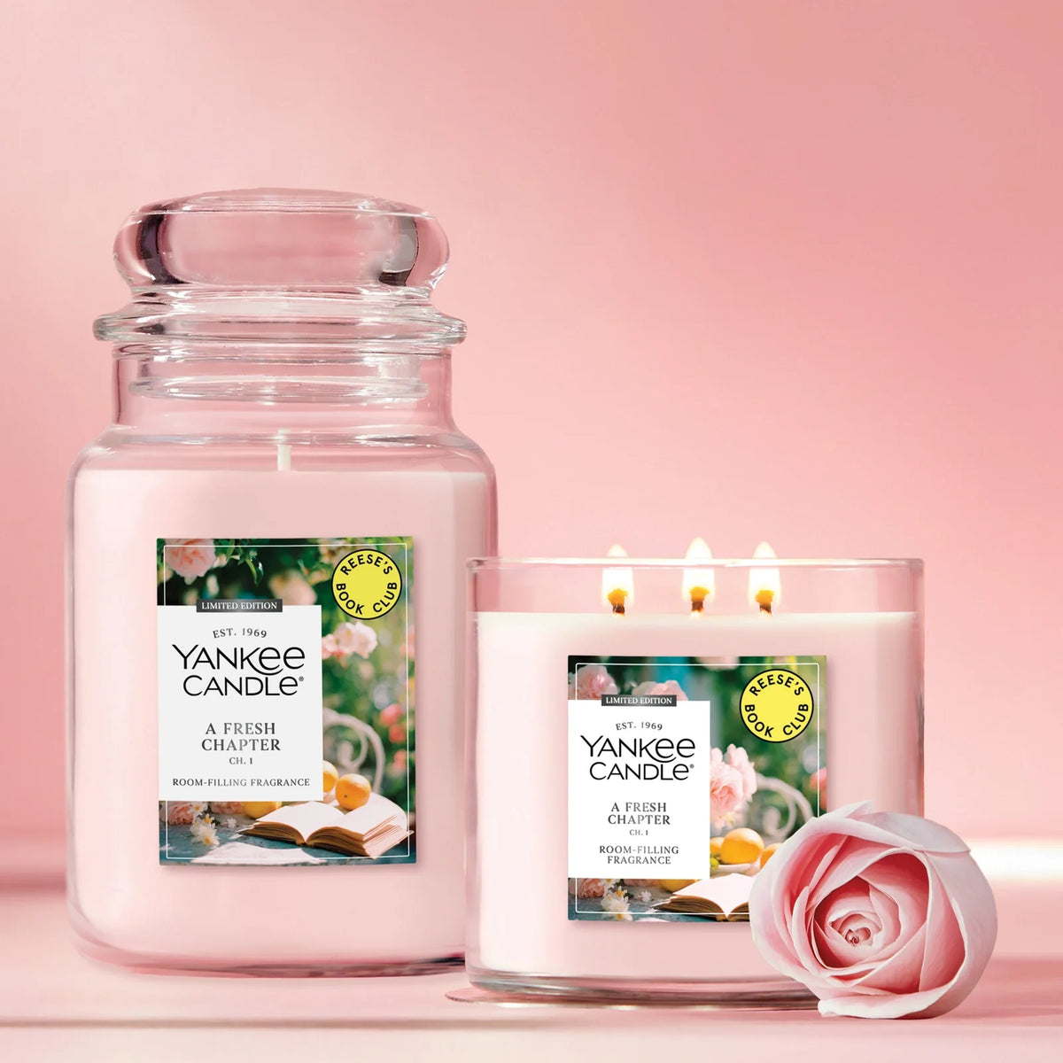Large Fresh Scented Jar Candle
