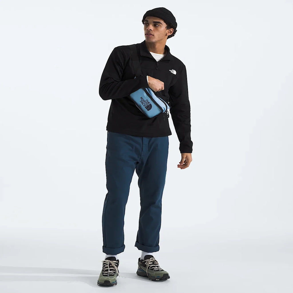 Men's Grid Fleece Quarter-Zip Pullover - Blue