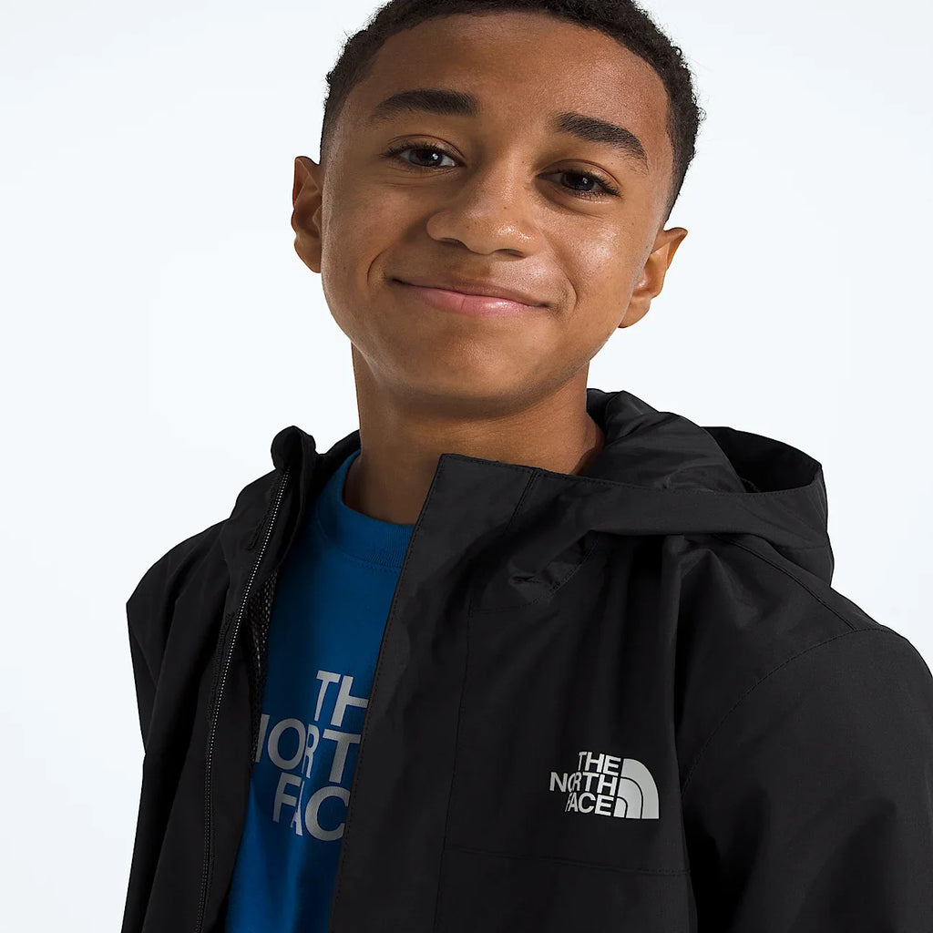 Boys' Waterproof Rain Jacket - Black