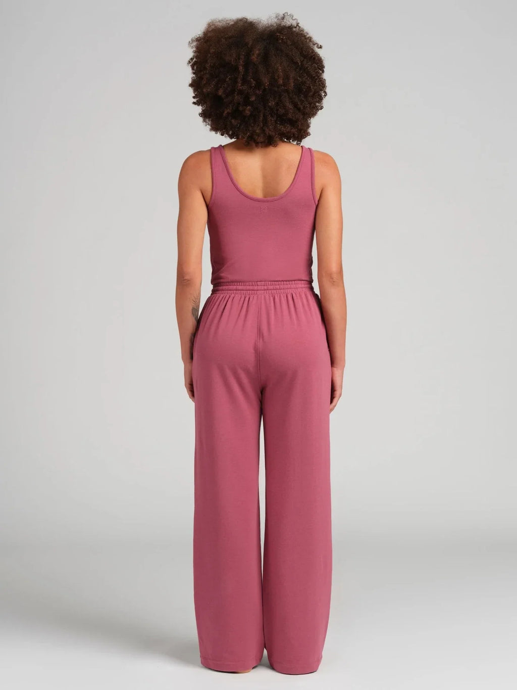 Terry Jumpsuit - Berry