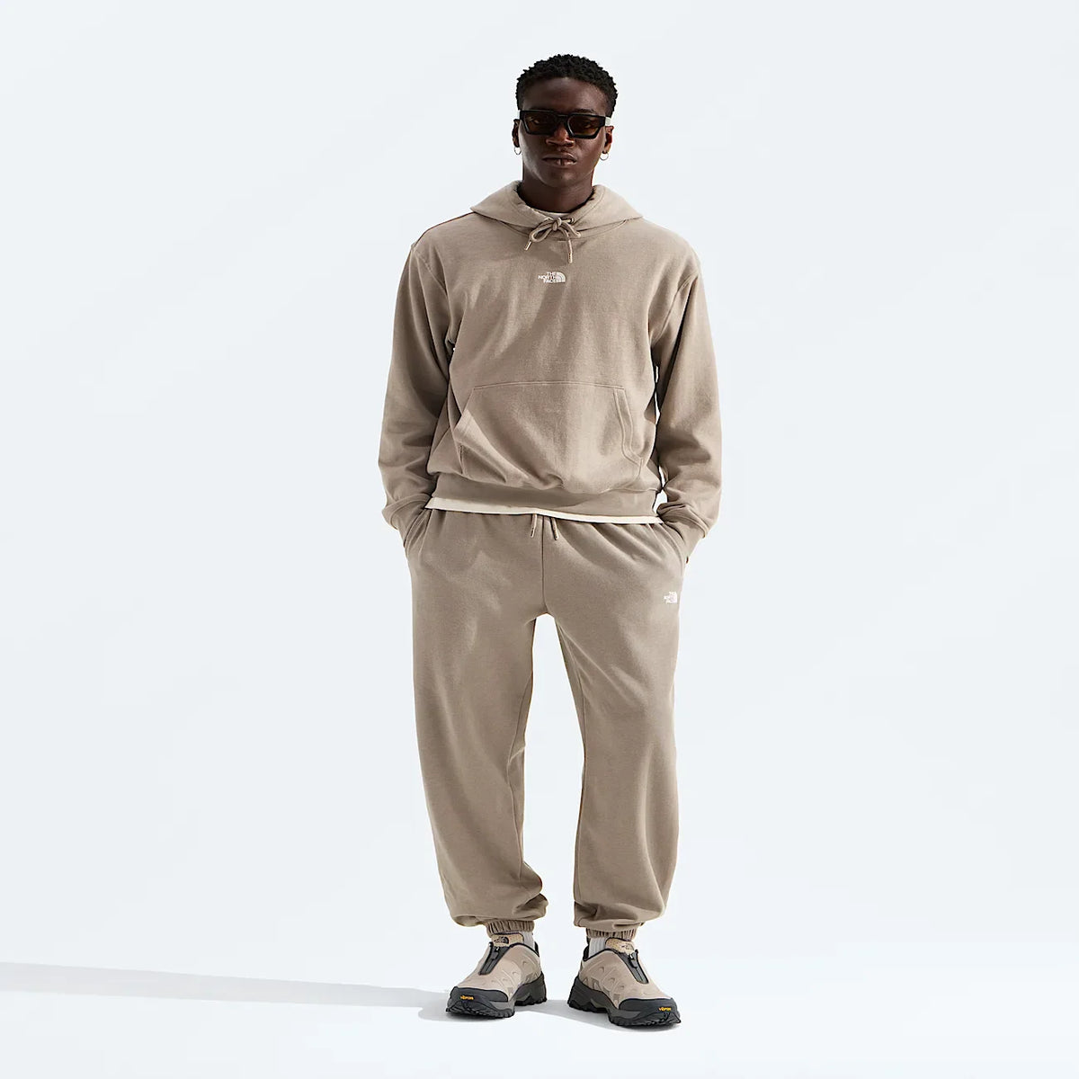 Men's Double-Knit Hoodie - Stone