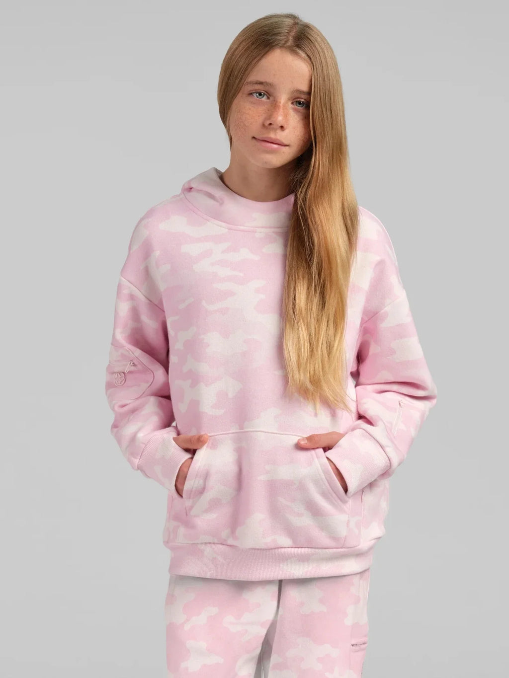 Kids Lightweight Hoodie - Candy Camo