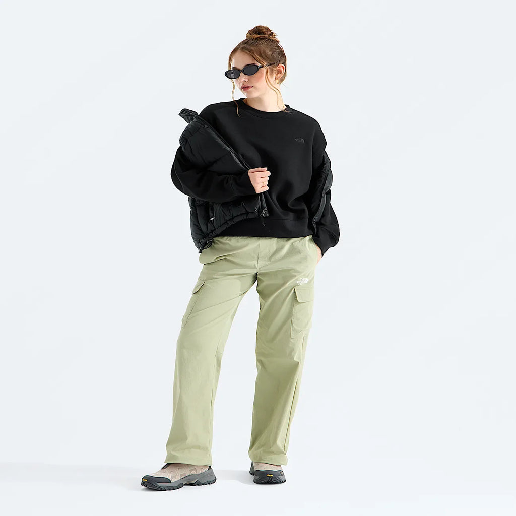 Women's Oversized Crewneck Sweatshirt - Black