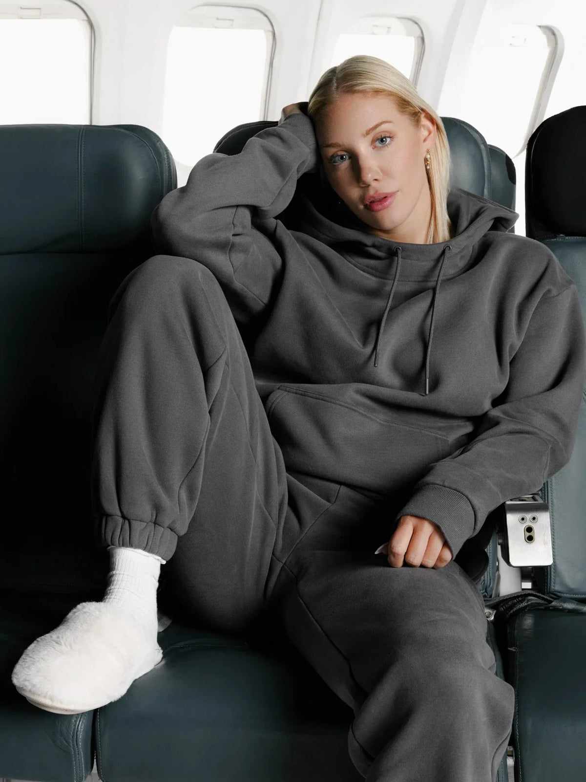 Travel Pullover Hoodie - Steel Grey