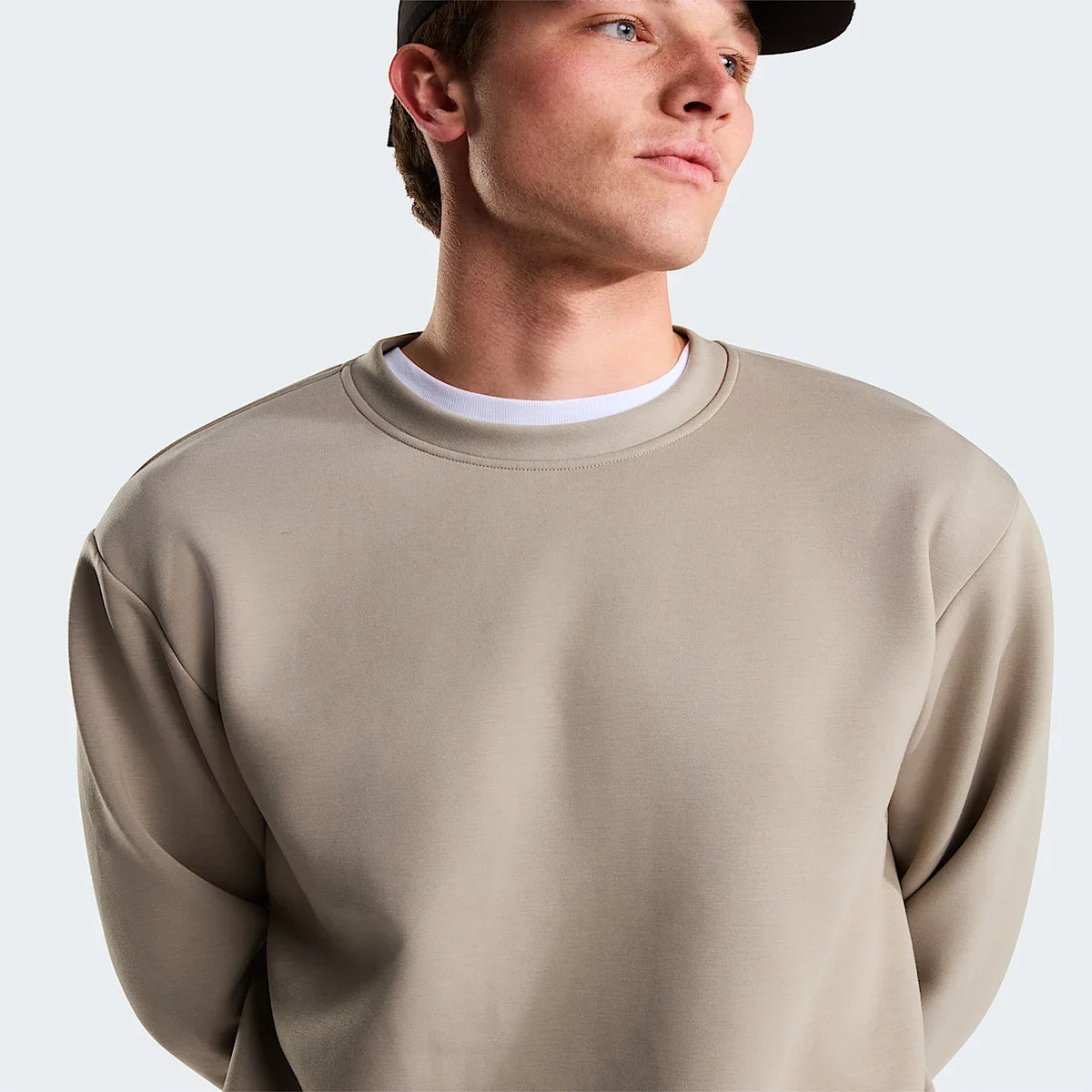 Men's Activewear Crewneck - Taupe Green