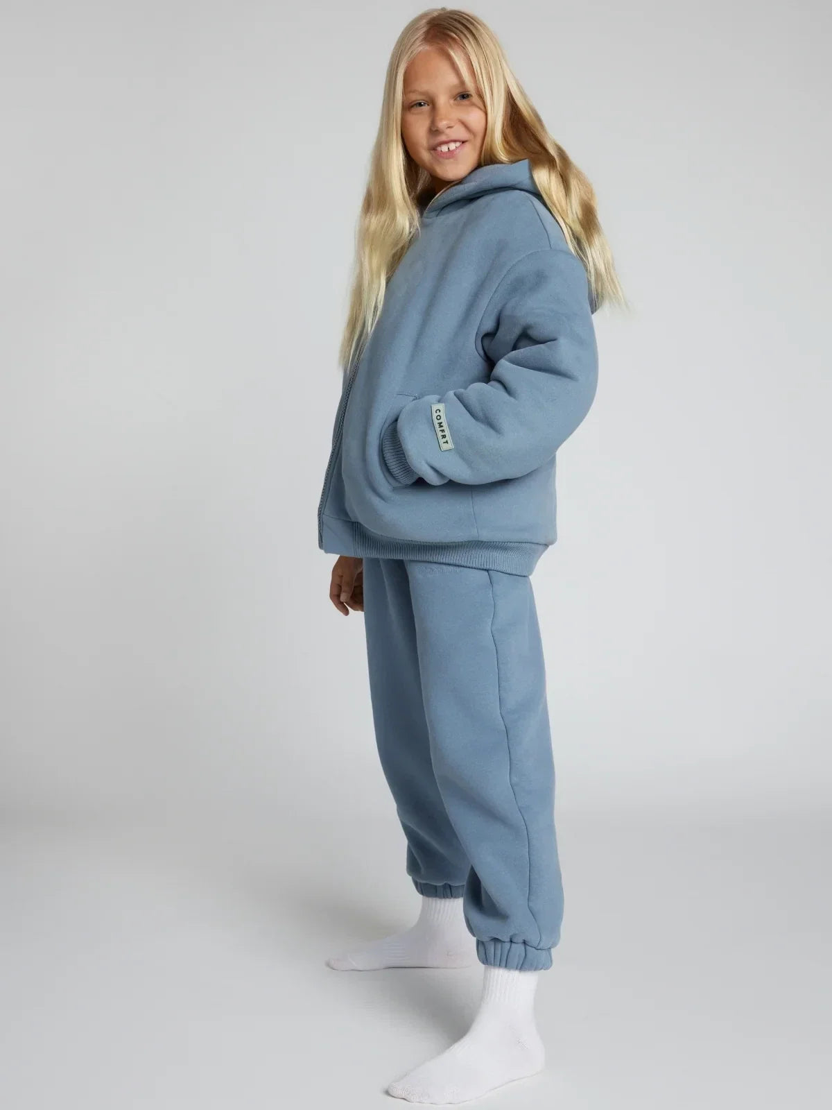 Kids Weighted Hoodie - Sky Blue