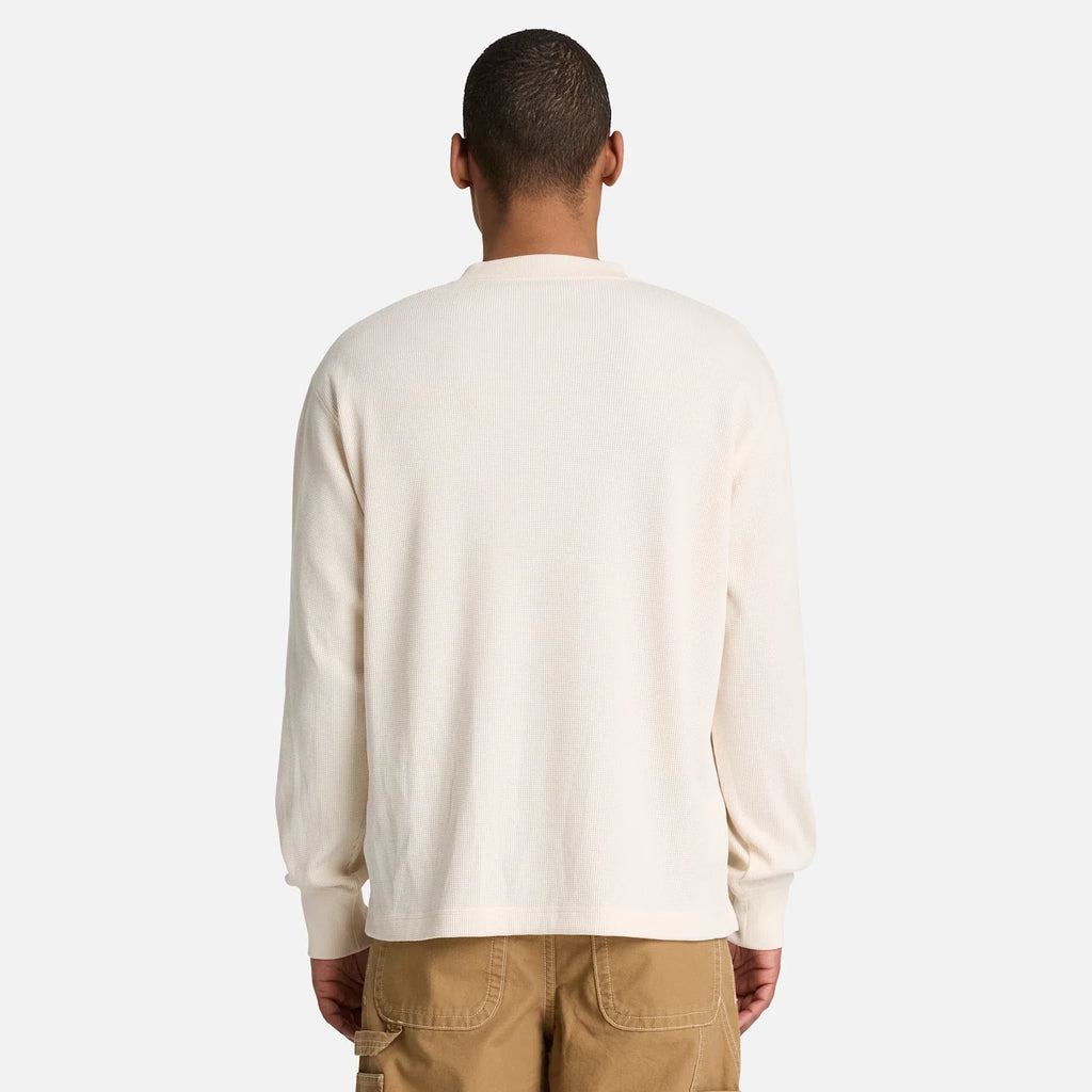Men's Waffle Long-Sleeve Polo