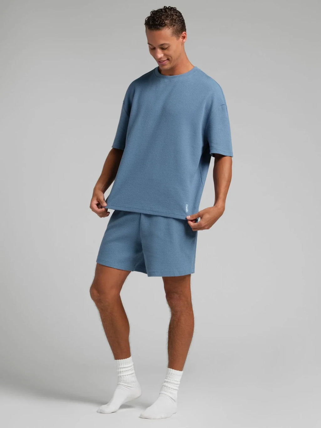 Waffle-Knit 7-Inch Lounge Shorts - Harbor