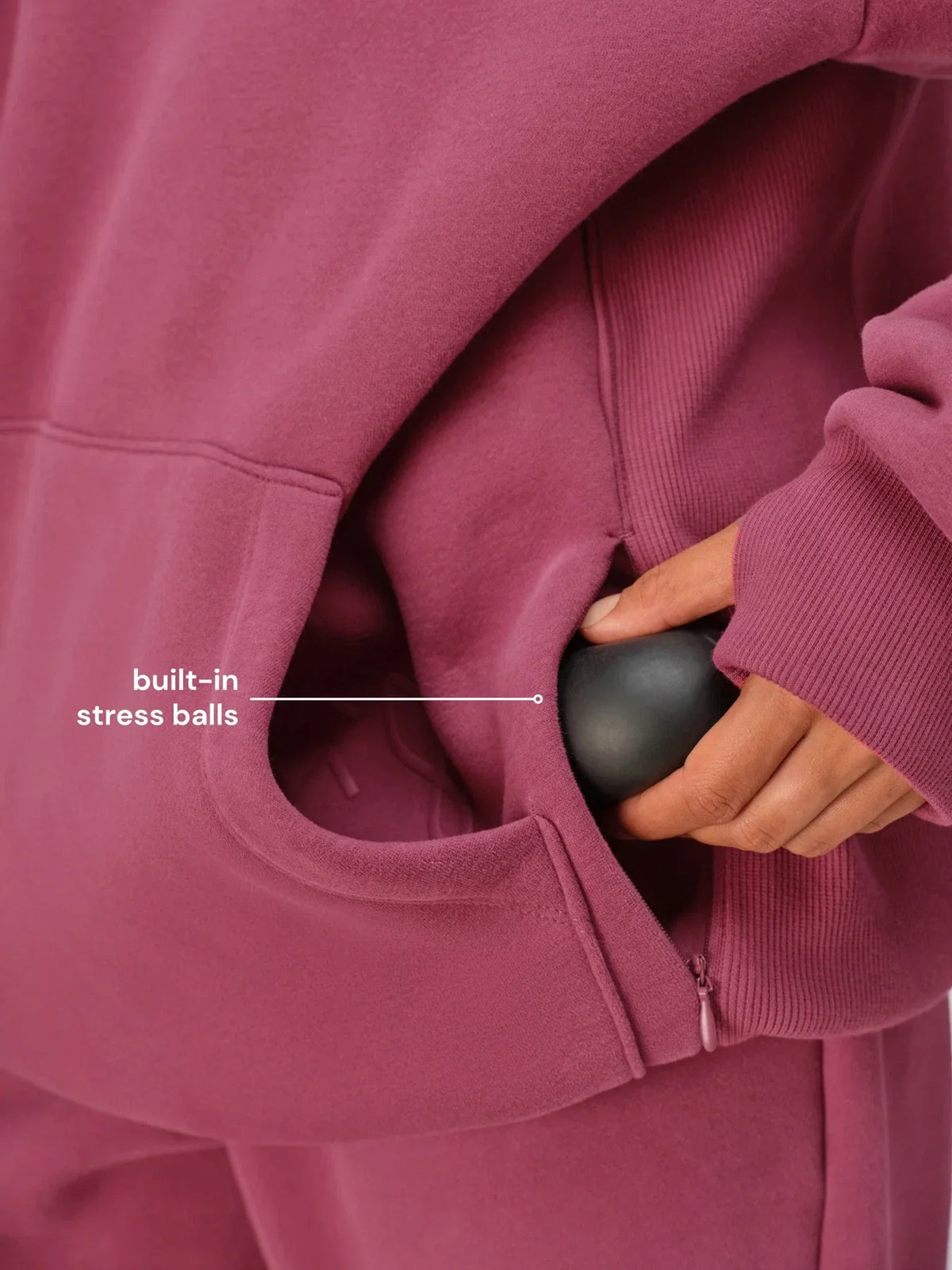 Pullover Hoodie - Berry