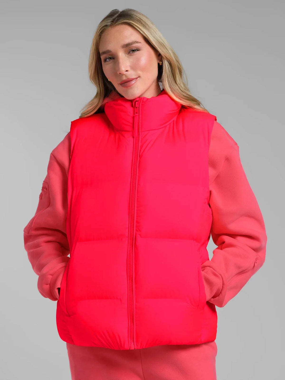 Puffer Vest - Pink
