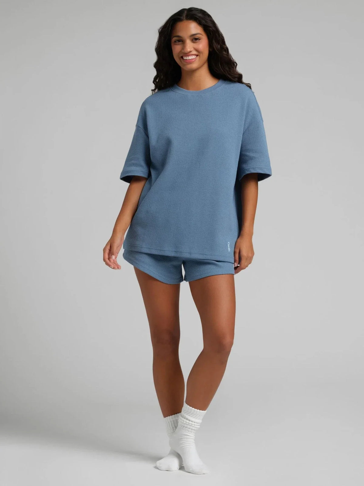 Waffle-Knit Lounge Shorts - Harbor