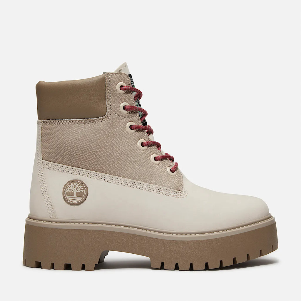 Women's Snake Print Waterproof Platform Boot