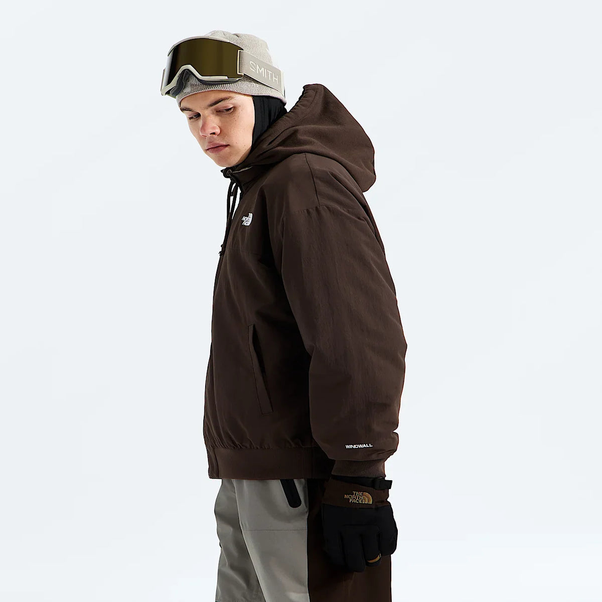 Reversible Bomber Jacket - Brown