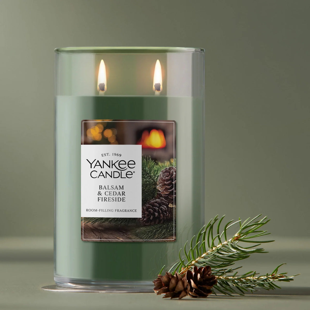 Large Tumbler Candle - Balsam Cedar