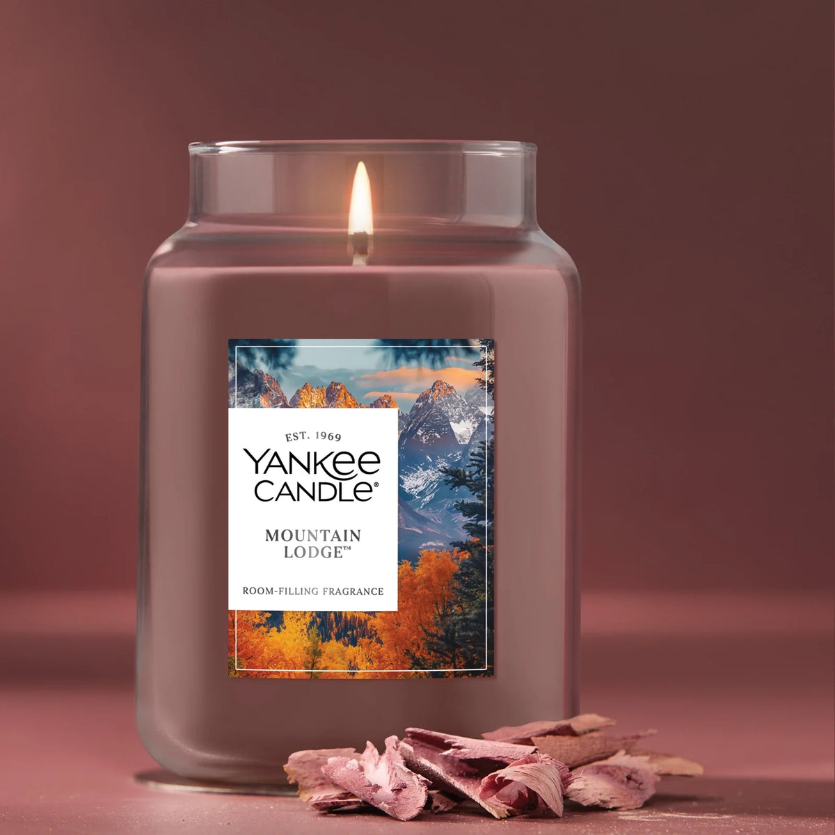 Large Woody Scented Jar Candle