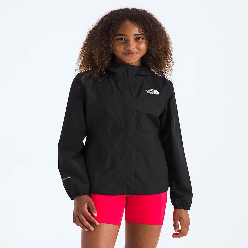 Girls' Waterproof Rain Jacket - Black