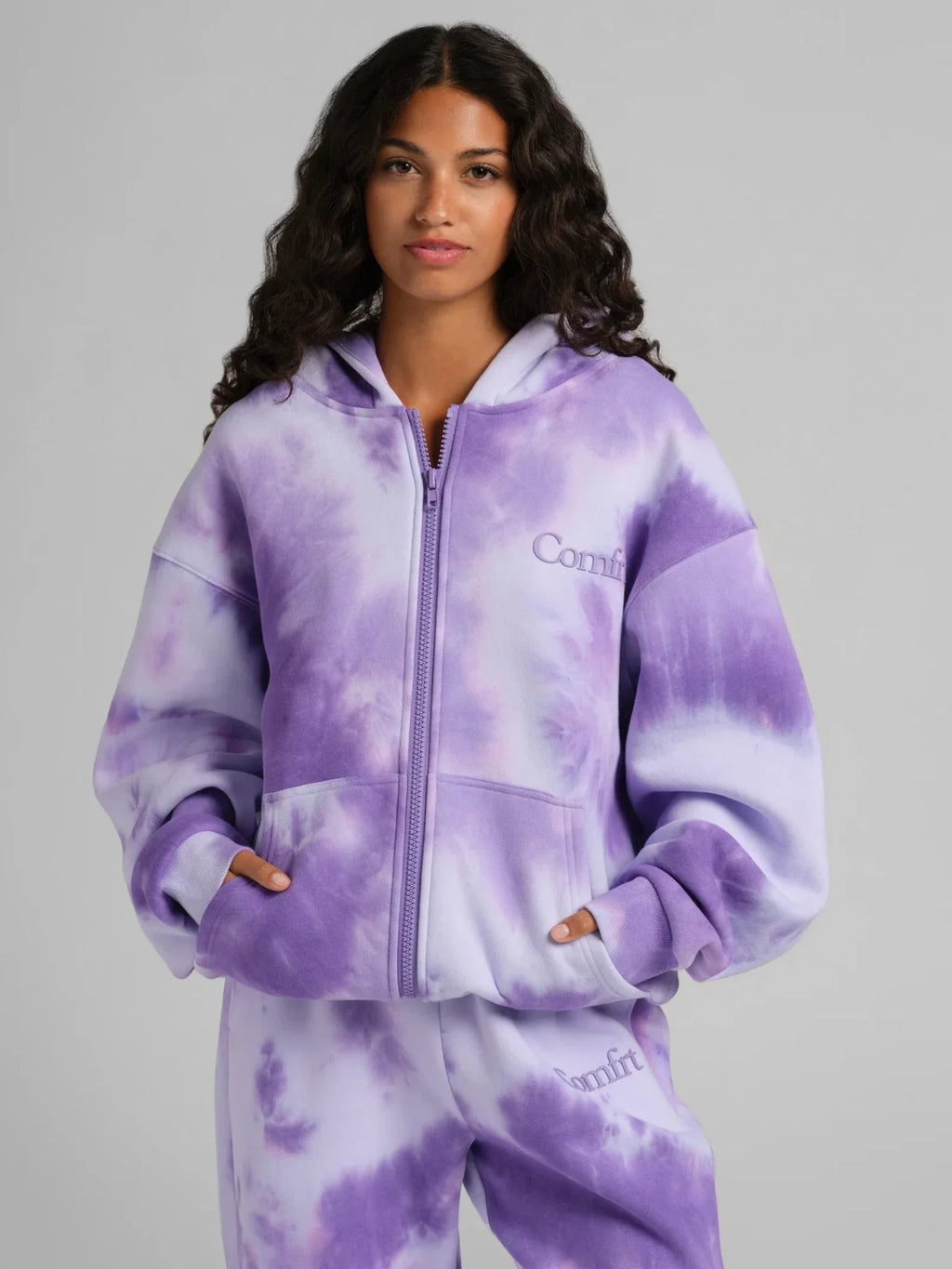 Zip-Front Hoodie - Wave Blue