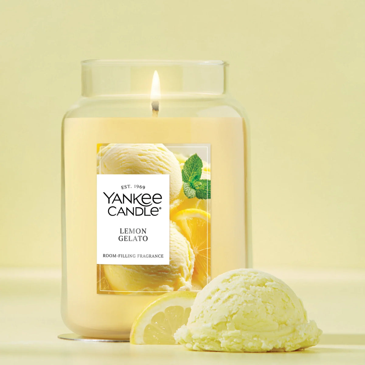 Large Citrus Scented Jar Candle