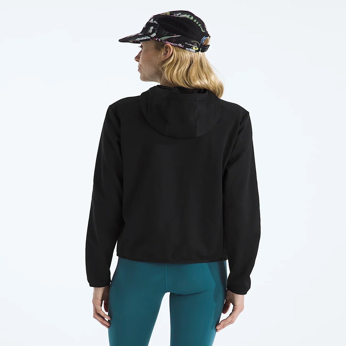 Women's Full-Zip Fleece Hooded Jacket - Black