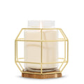 Caged Jar Candle Holder - Gold