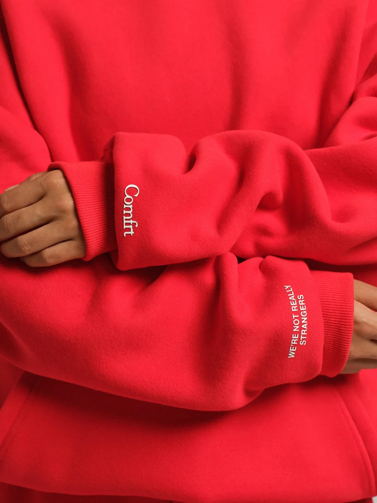 Graphic Pullover Hoodie - Crimson