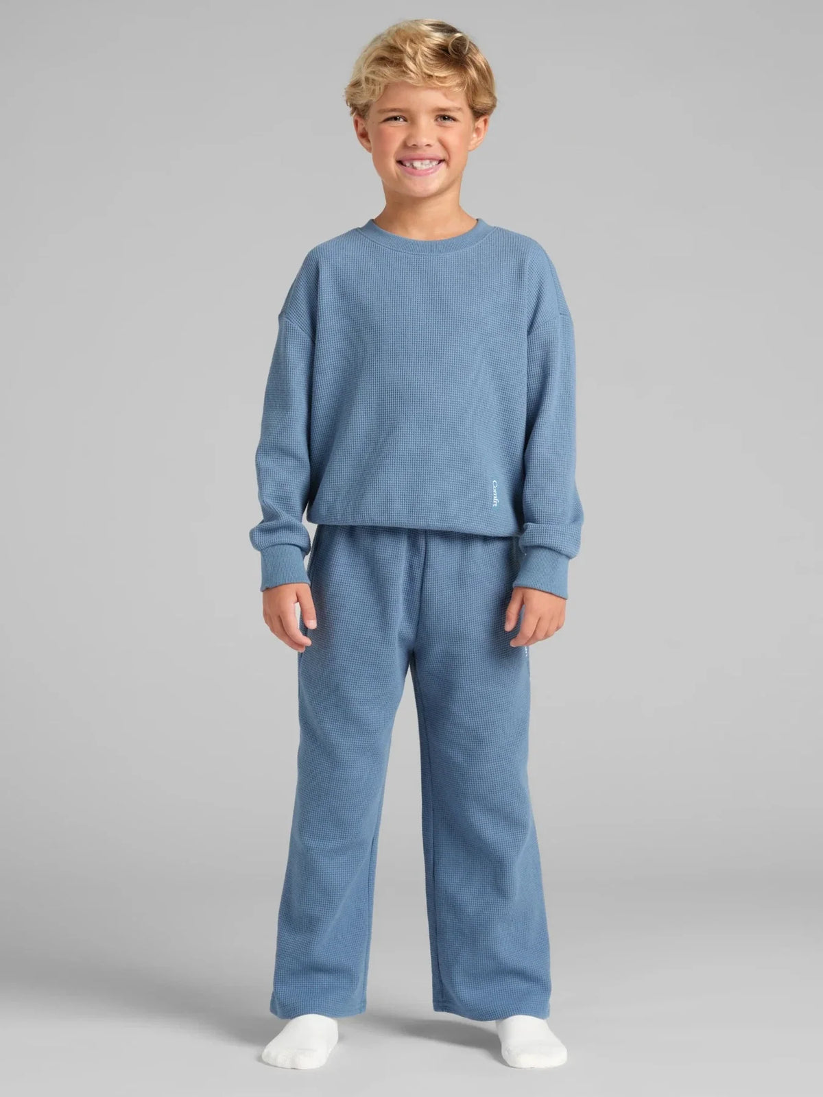 Kids' Waffle-Knit Lounge Pants - Harbor